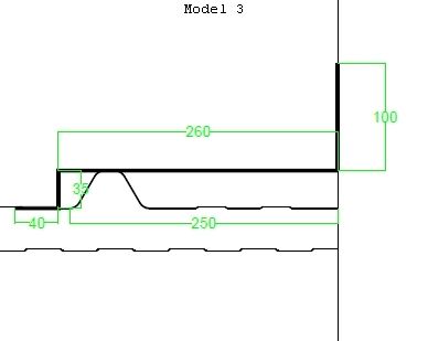 Windveer tegen muur NCN 4 - RAL 7016