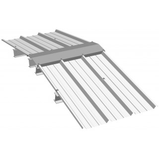 Faitière double crantée NCN4 - L 2140 mm RAL7016