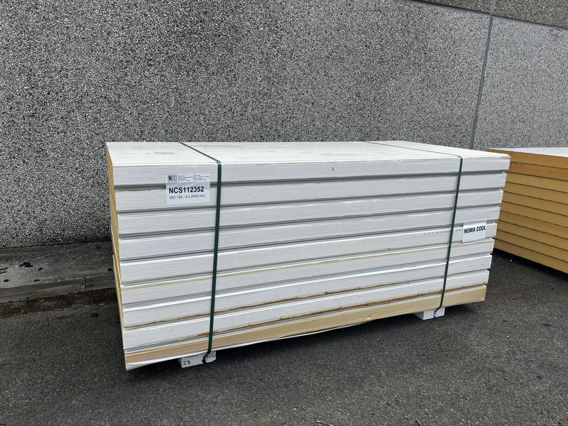 Sandwichpanelen 120 mm 9 lengtes 2500 mm  (NCS112352)