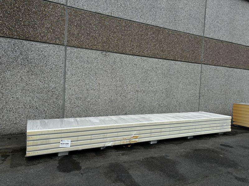 Sandwichpanelen 100 mm 5 lengtes 6000 mm  (NCS112401)