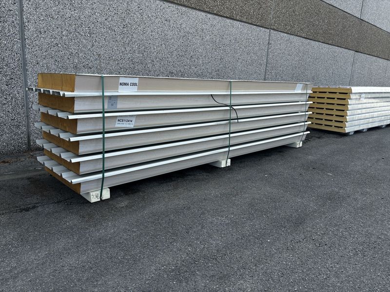 Isolatie dakpanelen - DAK4 160 mm RAL 9002 / 9002 - 6 lengtes 4580 mm (NCS112414)