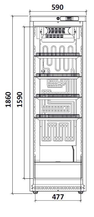 Armoire réfrigérée ARV400SC porte vitrée